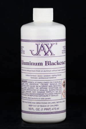 Soak the metal in vinegar. . Jax blackening solution